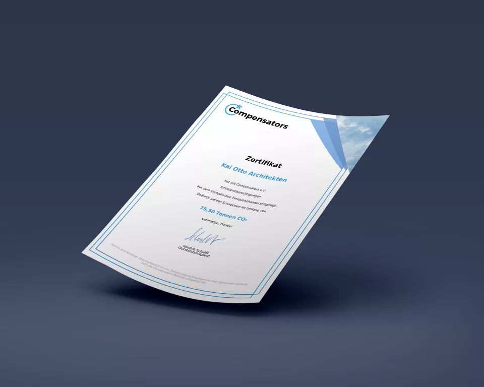 CO2-Zertifikat zum Kompensation