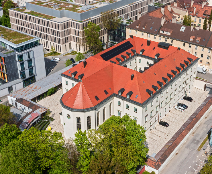St. Vinzenz Haus, Sanierung_Luftaufnahme_LMU Klinikum München